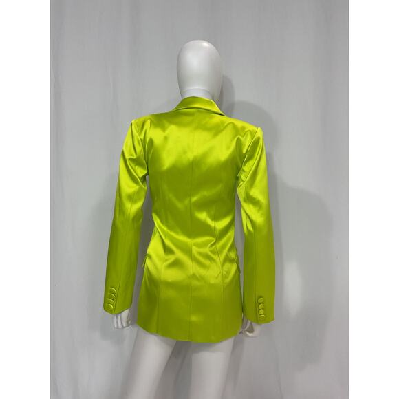 Michael Costello x Revolve 'Marissa' Green Satin Blazer Size XS - NWT - Picture 3 of 5